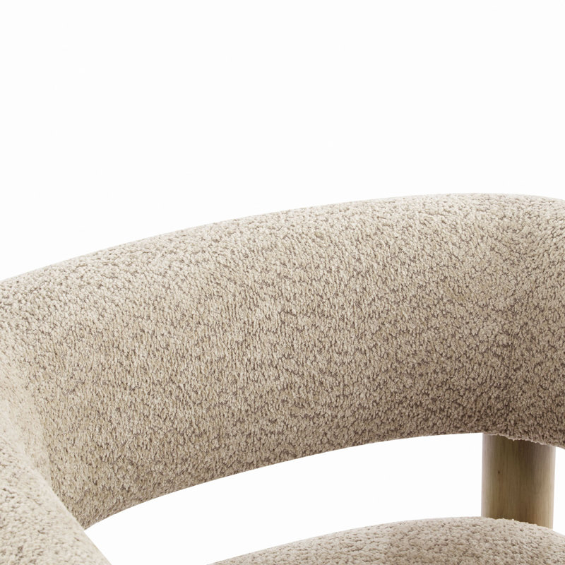 Fauteuil d'appoint rembourré Boucle