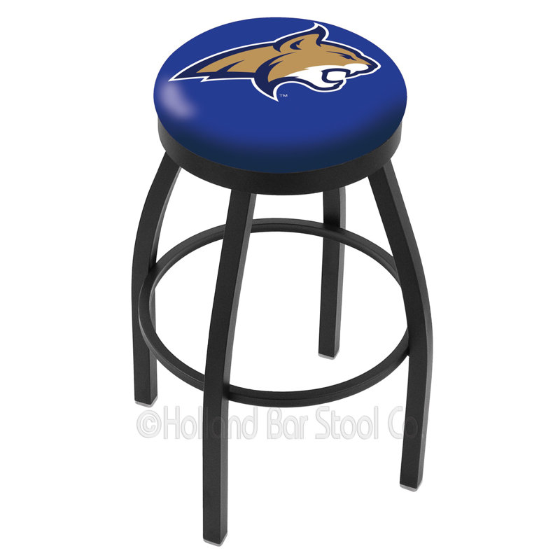Tabouret de bar pivotant de 30 po NCAA, Ride noire, Montana State University