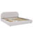 Queen Size Upholstered Bed Frame with Tall Curved Headboard and Wheeled Drawer Storage-441904950-441904948-441904949