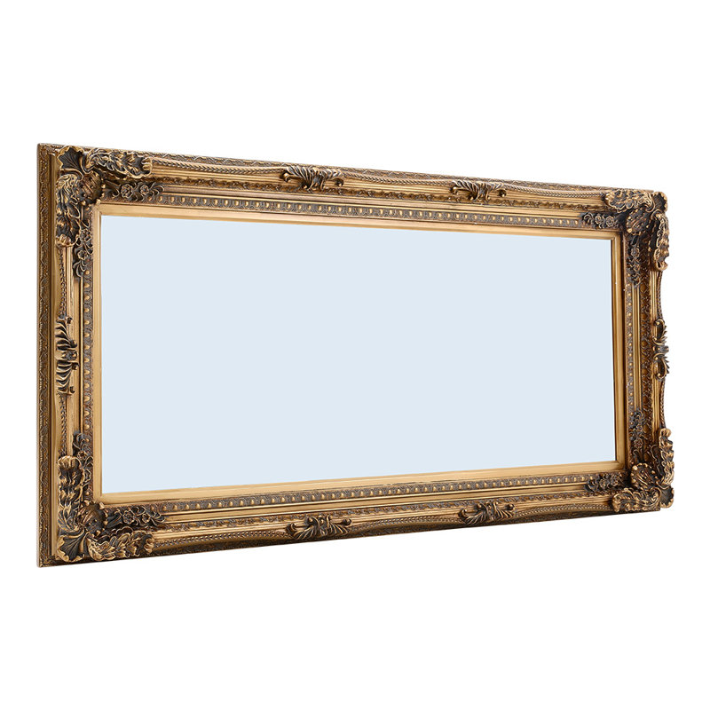 Dunmurry Solid Wood Arch Mirror, 173cm H x 87cm W, Brown