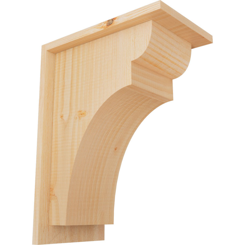 Yorkshire Yorktown avec plaque arrière, H 16 po x l 7,5 po x P 12 po, Sapin de Douglas, Lisse