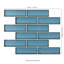 Subway 12 in. x 12 in. Glossy Glass Mosaic Wall Tile-89351308