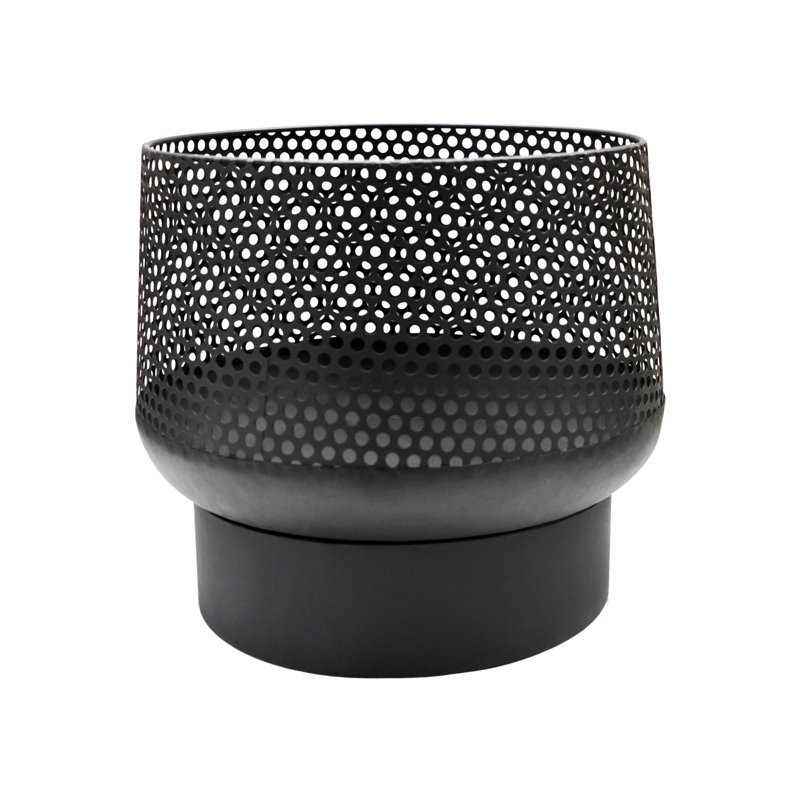  Metal Outdoor Fire Pit, Black