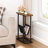 Side Table For Small Spaces, Slim Bedside Table With Storage Holder-106839758