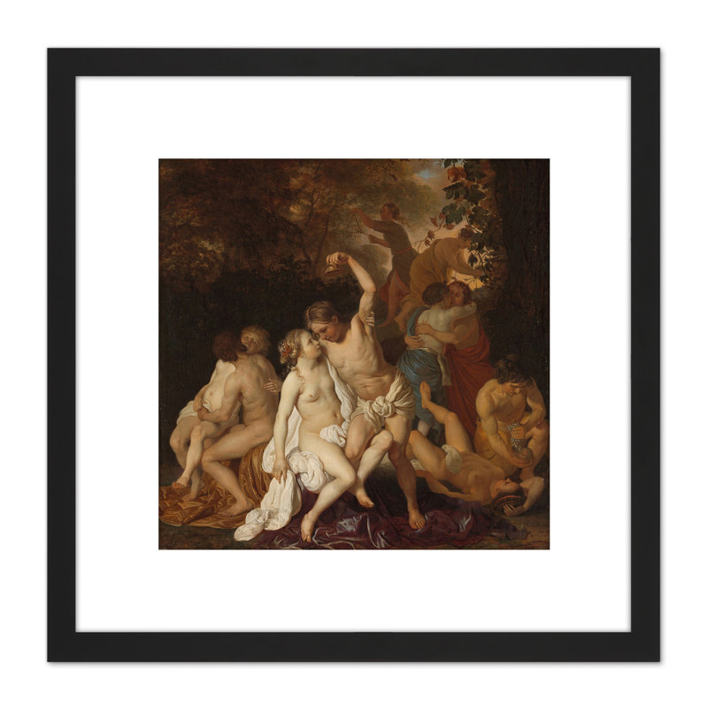 Scene With Bacchantes Mythology by Jacob Van Loo - Single Picture Frame Painting