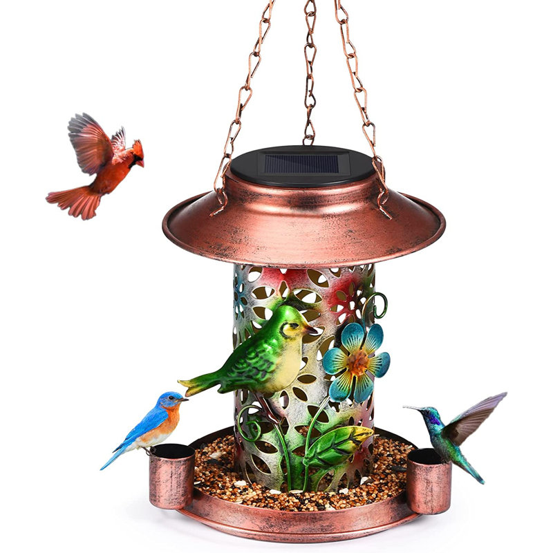 Arnfred Metal Hanging Decorative Bird Feeder