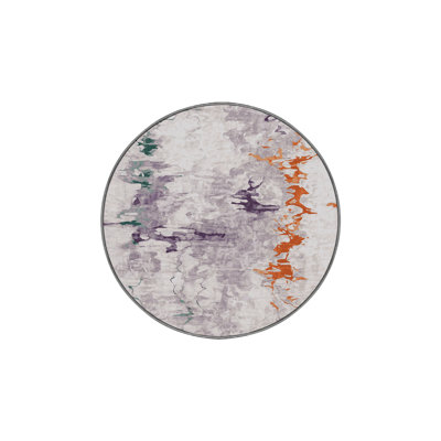 Machine Washable Gray Area Rug