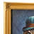 Owl in Hat and Glasses Vintage Portrait Gold Ornate Framed Wall Art - Gentlemen's Bar Theme Decor