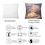 Square, Hugges Foxes Over A Night Sky - Coussin décoratif pour enfant-60159506