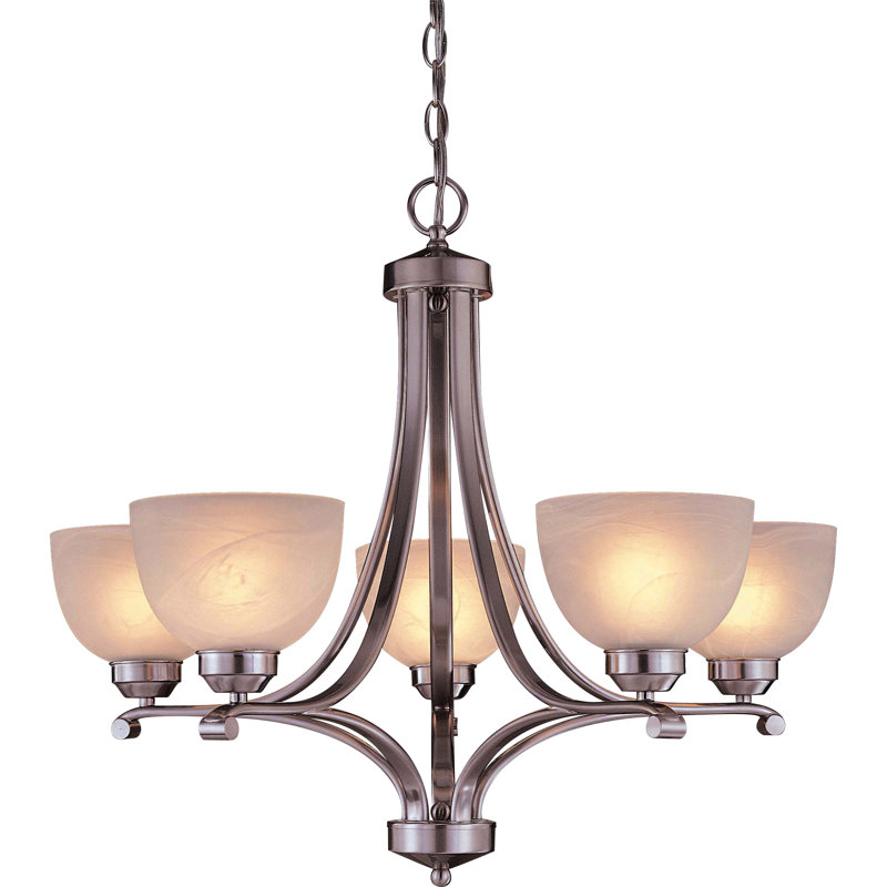 Stivers 5 - Light Dimmable Chandelier