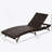 Outsunny Patio Chaise Lounge With 5-Position Adjustable Backrest, Cushioned Comfort, And Weather-Resistant Pe Rattan Wicker, Ideal For Poolside Relaxation