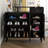 Shoe Cabinet With Adjustable Shelves, Solid Wood Legs, Arched Doors And Drawer, Storage Sideboard For Entryway, Living Room-277942572