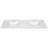 73 Inch Camilla II Modern Vanity Top Double Sink with Backsplash, Solid White