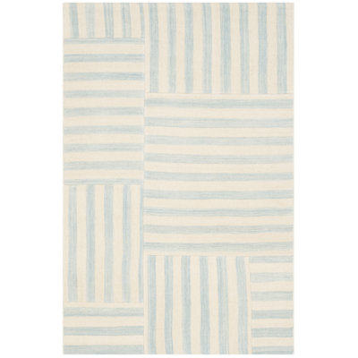 Ralph Lauren Canyon Stripe Patch Wool Striped Rug