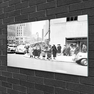 Houses City - Unframed Photograph on Glass