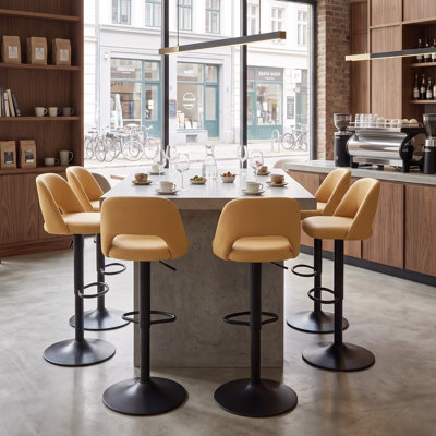 Swivel Upholstered Bar Stool