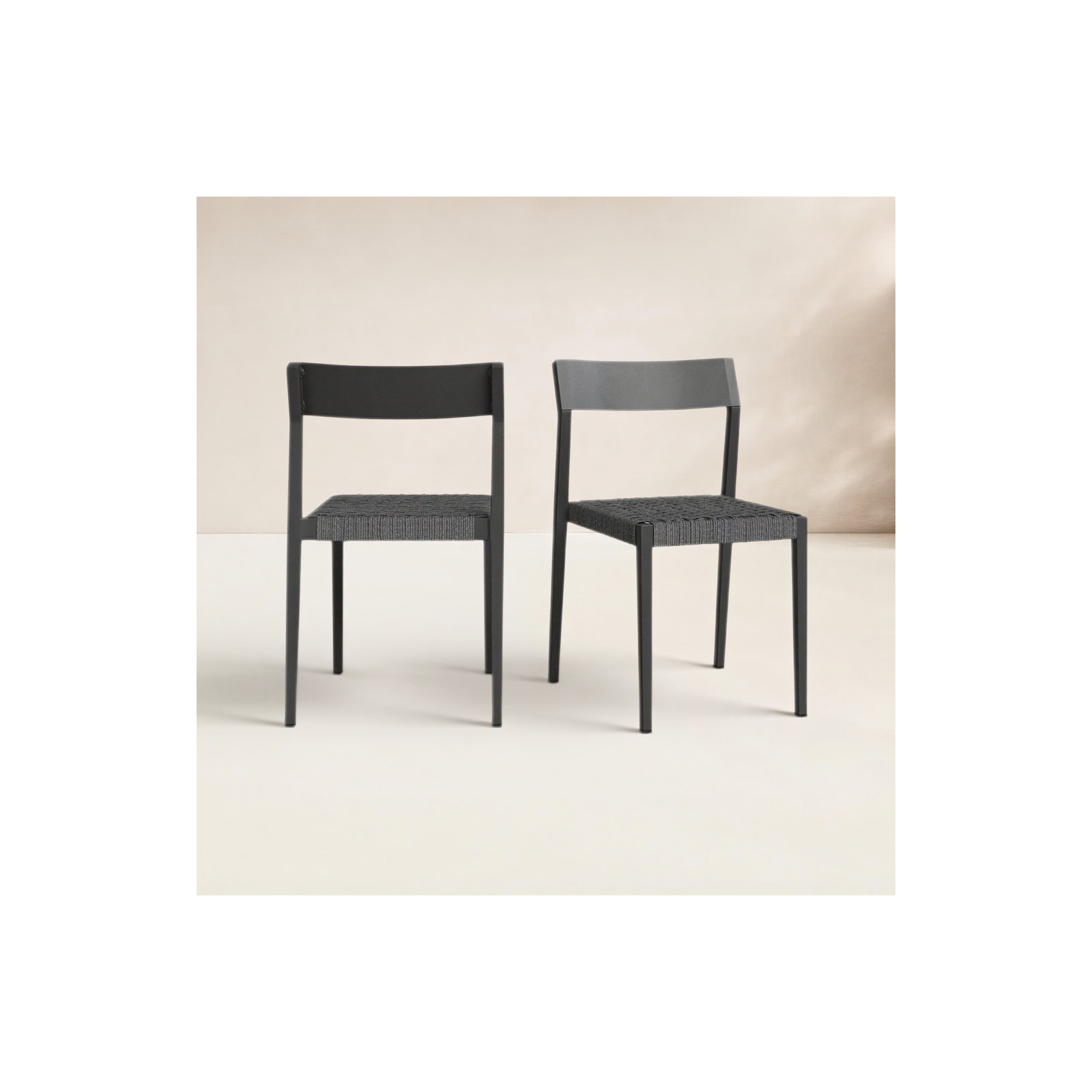 Rosier Premium All-Weather Wicker Outdoor Stacking Dining Side Chair