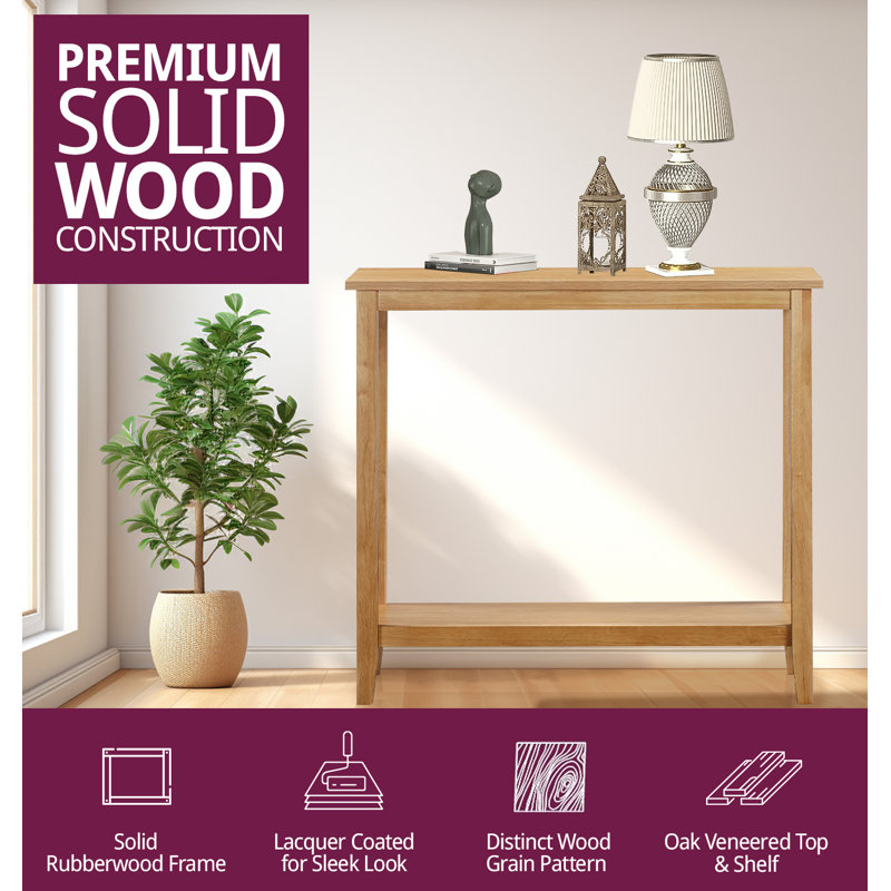 Isys 90cm Solid Wood Console Table