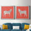 Plains Zebra I - ensemble de 2 reproductions d'art sur toile-1852468387-1852468393