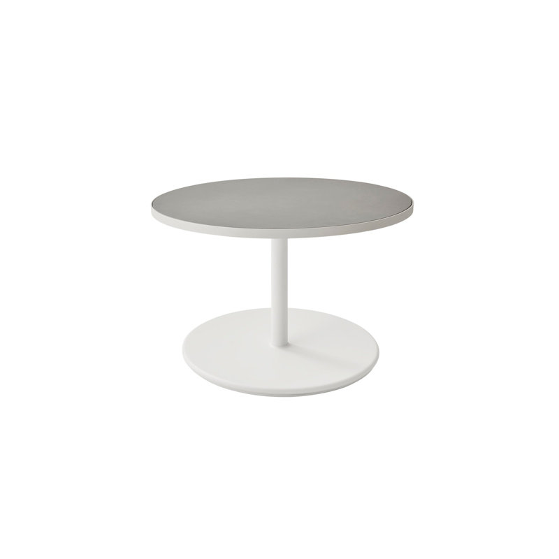 Outdoor Round, 29.6" W  x 29.6" L x 18" H, Lava Gray/Ceramic Light Gray