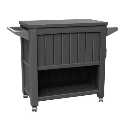 85 Quart Large Capacity Patio Rolling Cooler With Wheels