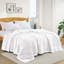 Couverture en duvet et fibre de duvet d'oie, édredon toutes saisons avec bordure en satin - Coquille douce et respirante - à superposer - Lavable à la machine-102305823-102305821