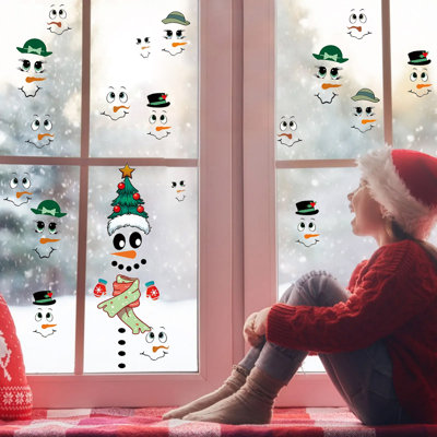 Christmas Decorations Christmas Decoration Window Stickers Glass Stickers Home Decoration Stickers Double Sided Visible