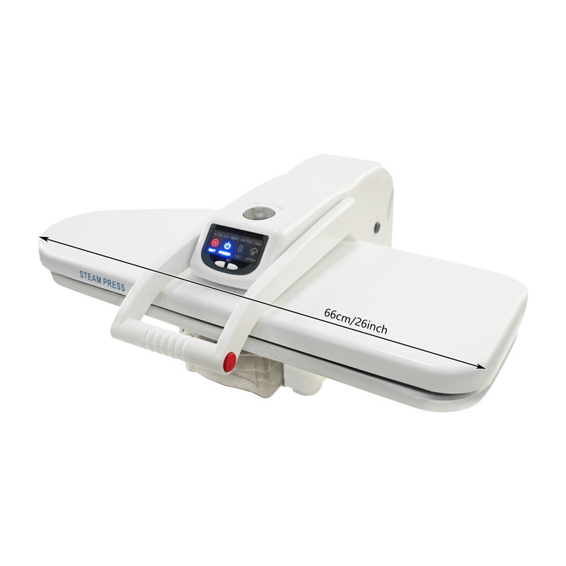 Presse à vapeur intelligente avec plusieurs réglages de tissu et fonction de jet de vapeur, presse à vapeur à écran tactile avec 5 vitesses
