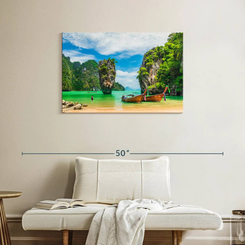 Gillard James Bond Island, H 24 po x l 36 po