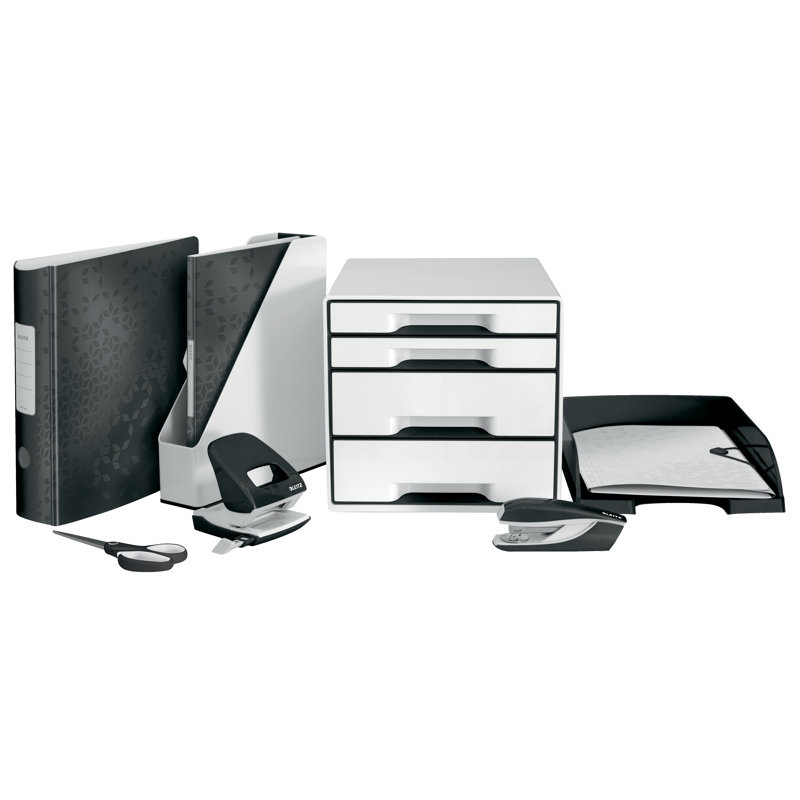 Wow Plastic Paper Organiser, Black