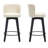 Swivel Upholstered Solid Wood Bar & Counter Stool（Set of 4）-255303104