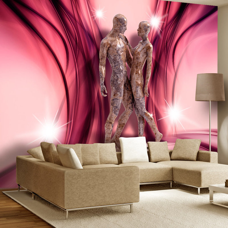 Dziah Textured Matte Peel & Stick Mural, 210cm W x 294cm L