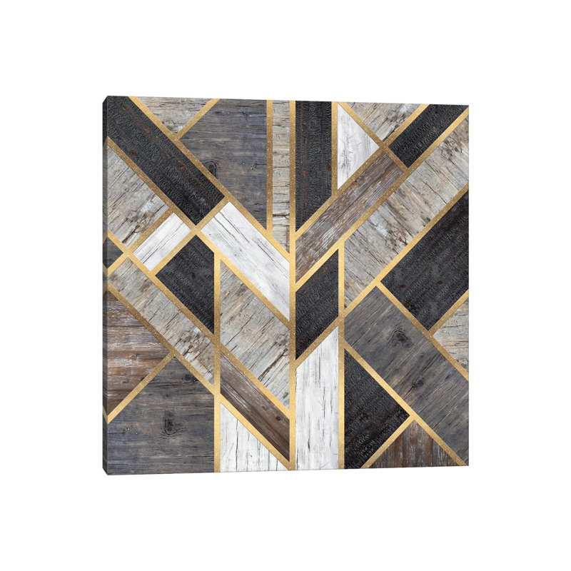 Rustic Scandinavian Design by Diego Tirigall - Print on Canvas, 30.48 cm H x 30.48 cm W, Wrapped Canvas