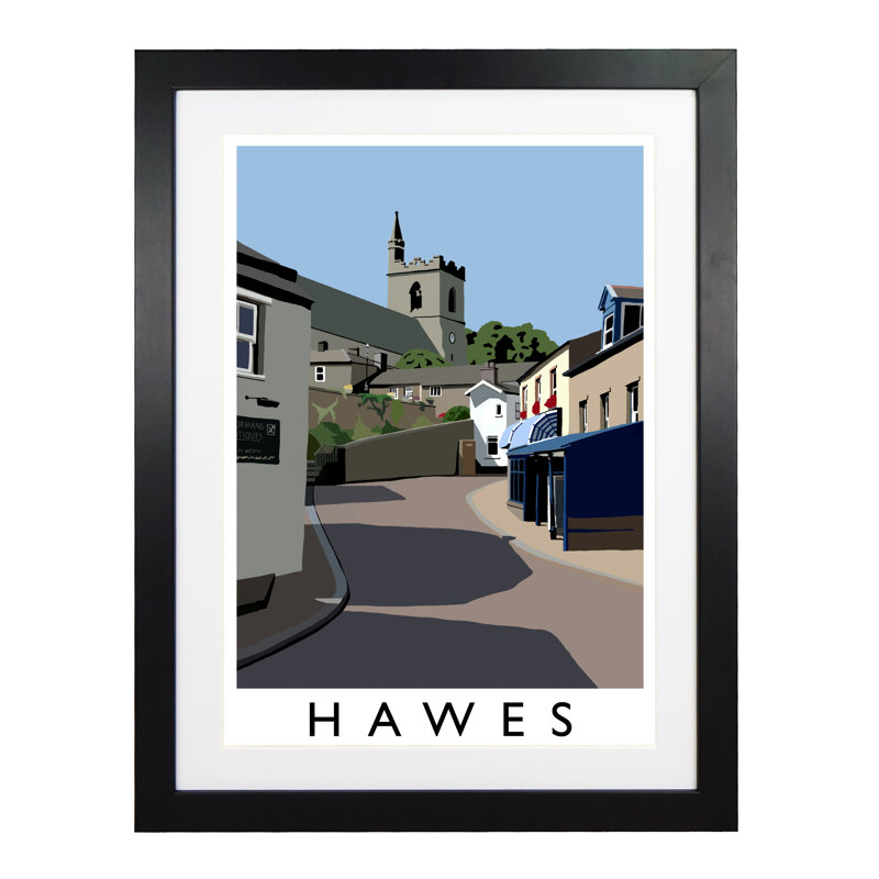 Hawes 1 Piece Wall Art, 43.5 cm H x 33.5 cm W x 2.2 cm D, Black Wood Frame