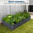 Metal Raised Garden Bed with Cover, Outdoor Planter Box for Vegetables and Flowers-1623918513-1623918518