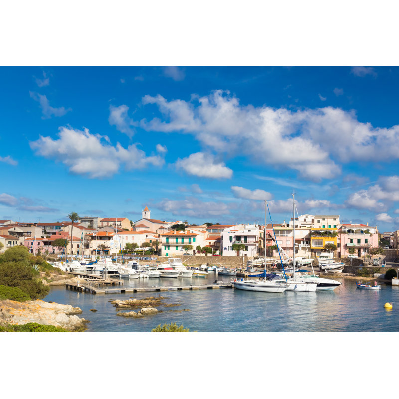 Stintino Harbor - Wrapped Canvas Print, 30cm H x 46cm W x 3.8cm D