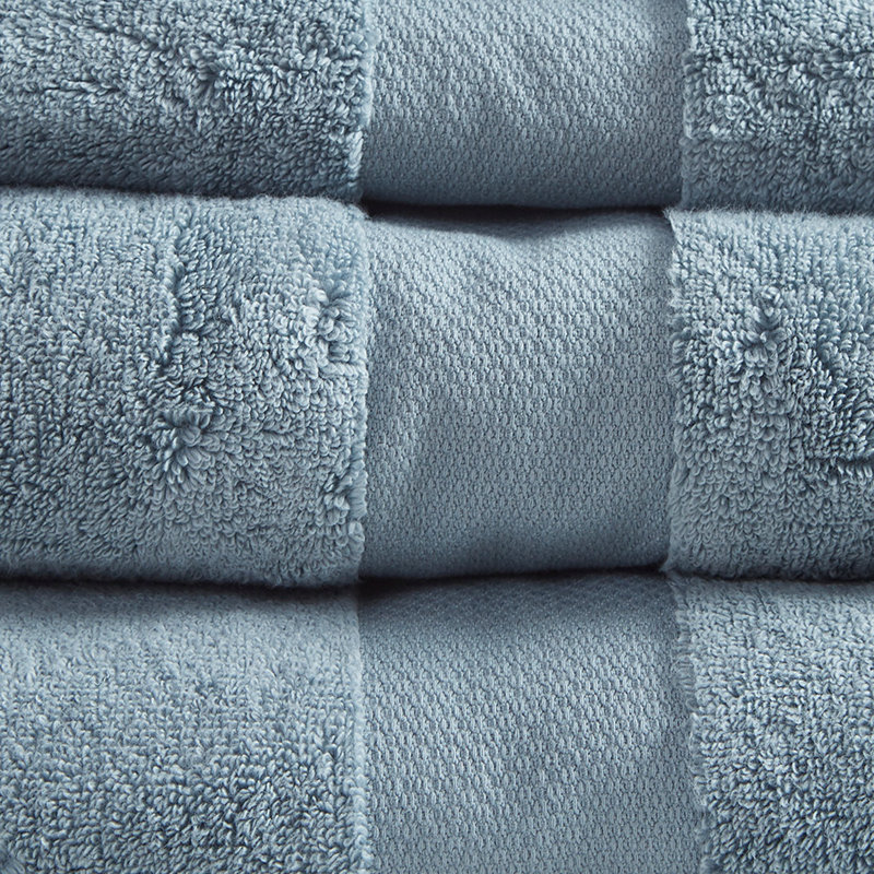 Cotton 6 Piece Bath Towel Set, Blue