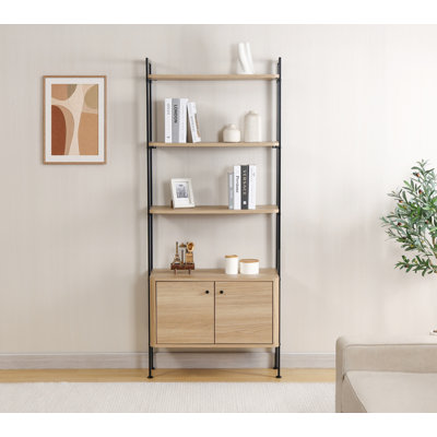 Cova Bookshelf 2 Doors, Light Oak