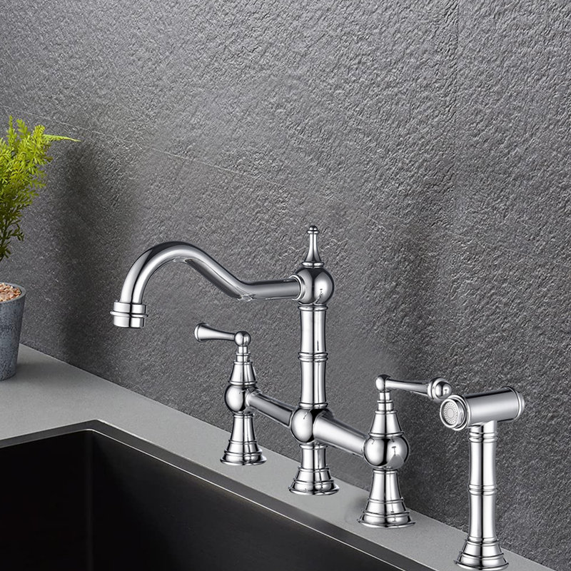 Robinet pont escamotable tactile avec accessoires