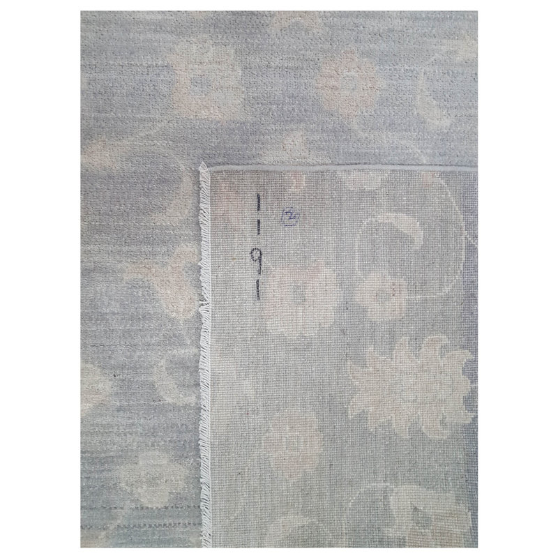 Davey Hand Knotted 4x12 Grey Runner
