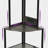 Brodric Modern Open Display Corner Bar with Colorful LED Light & Music Control-822042931