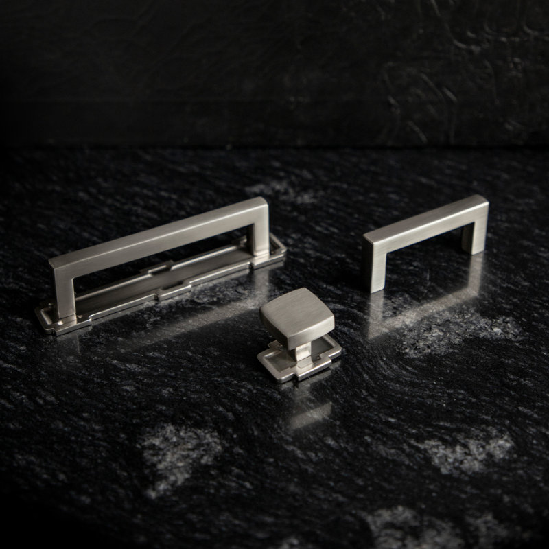 Coventry Collection Pull Backplate - Cabinet Pull - Transitional Hardware for Drawers & Cabinets, Satin Nickel, 5-1/16"