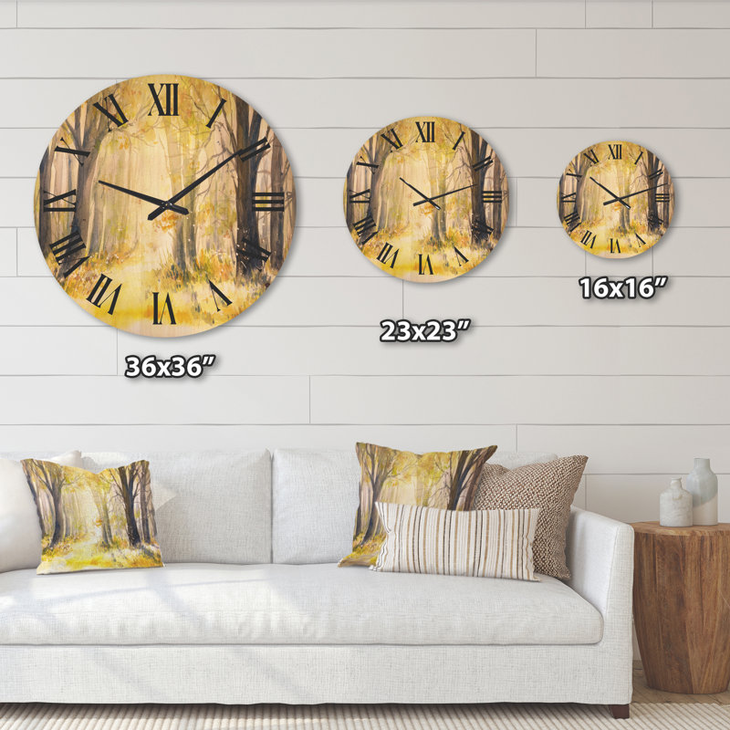 Horloge murale en bois, Grand