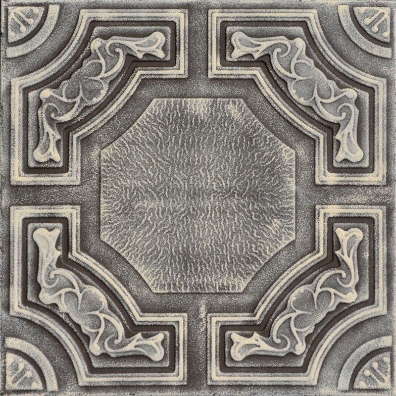 Carreau de plafond en polystyrène à collage 1,6 pi x 1,6 pi Evergreen, Beige brun