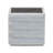 Attina Baxton Studio Cadmus Modern Light Grey Channel-Tufted Fabric 2-Drawer Nightstand