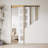 Frosted Glass 5-Lite Sliding Pocket Door White Standard Door with Hardware Kit Set-114466781-90706810