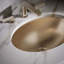 Lavabo de salle de bain ovale encastré en métal Rhythm-1730013
