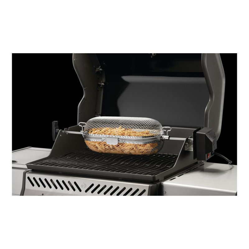 Stainless Steel Non-Stick Dishwasher Safe Rotisserie