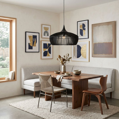 Luminaire suspendu en bois Selene