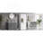 Tall Storage Cabinet with Adjustable Shelves, Large Flip-Out Basket & Enclosed Cabinets – Perfect for Bathroom, Living Room, or Office, MDF Material with Aluminum Alloy Handles-1788729396